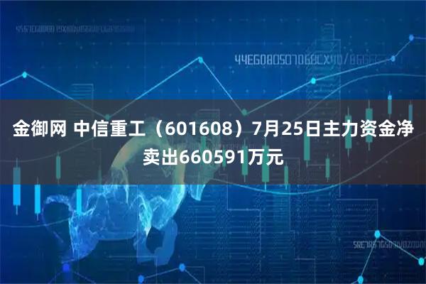 金御网 中信重工(601608)7月25日主力资金净卖出660591万元