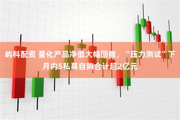 屿科配资 量化产品净值大幅回撤,“压力测试”下月内5私募自购合计超2亿元